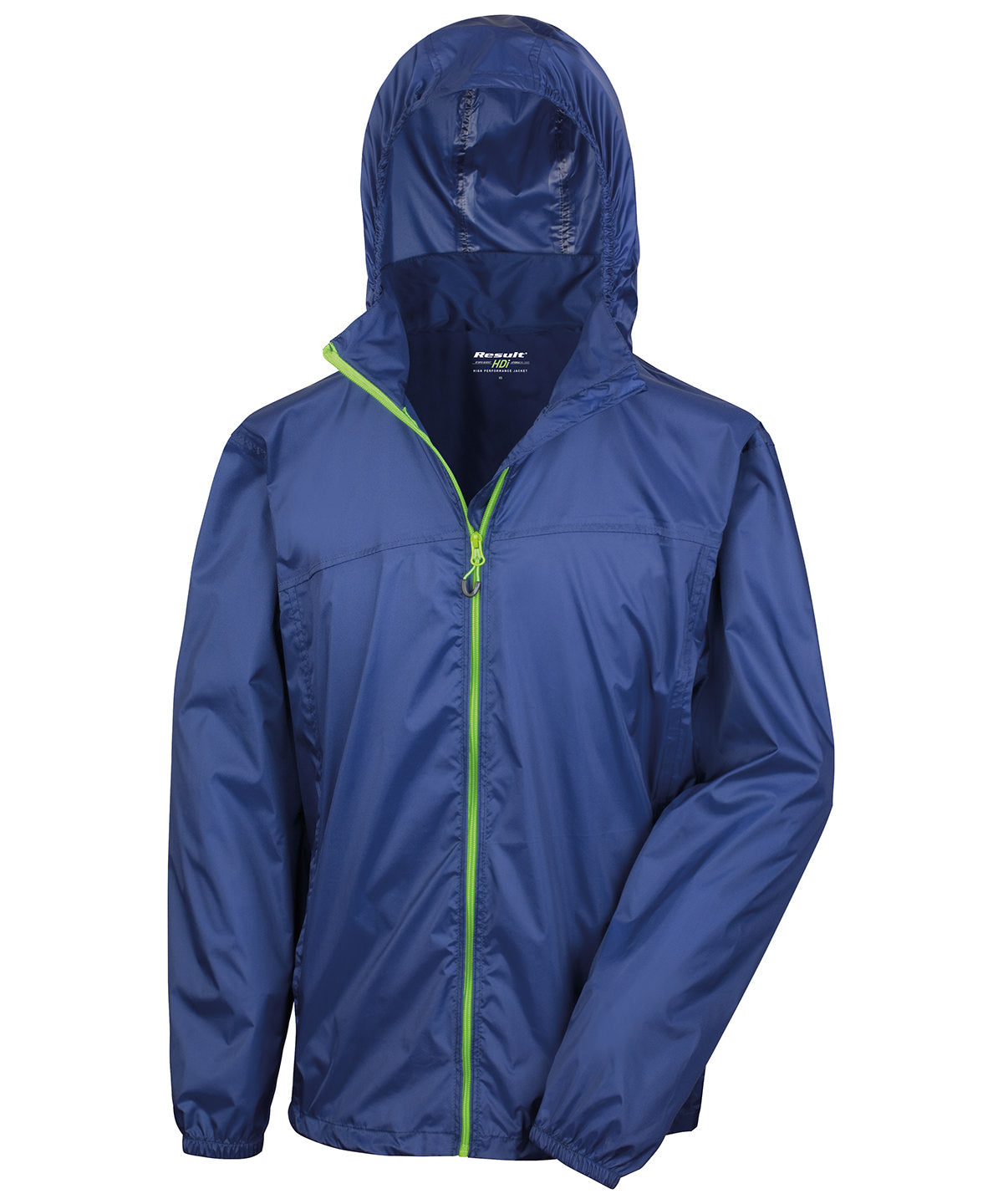 Navy/Lime - HDi quest lightweight stowable jacket - GarmentEmbroidery