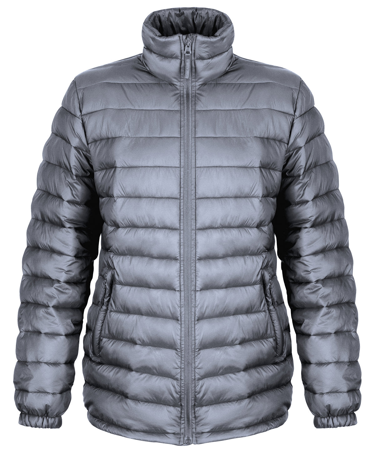 Frost Grey - Women's ice bird padded jacket - GarmentEmbroidery
