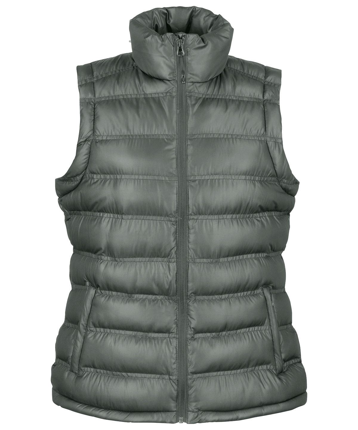 Frost Grey - Women's ice bird padded gilet - GarmentEmbroidery