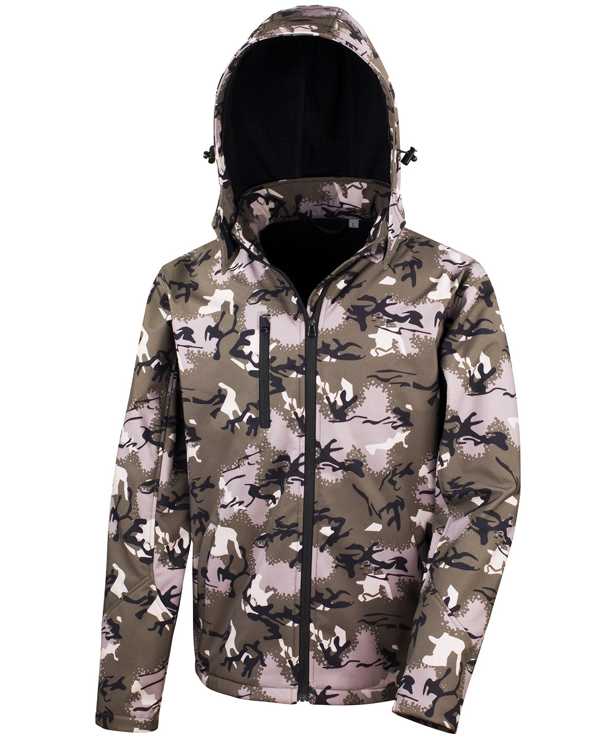 Camo Green - Camo TX performance hooded softshell jacket - GarmentEmbroidery