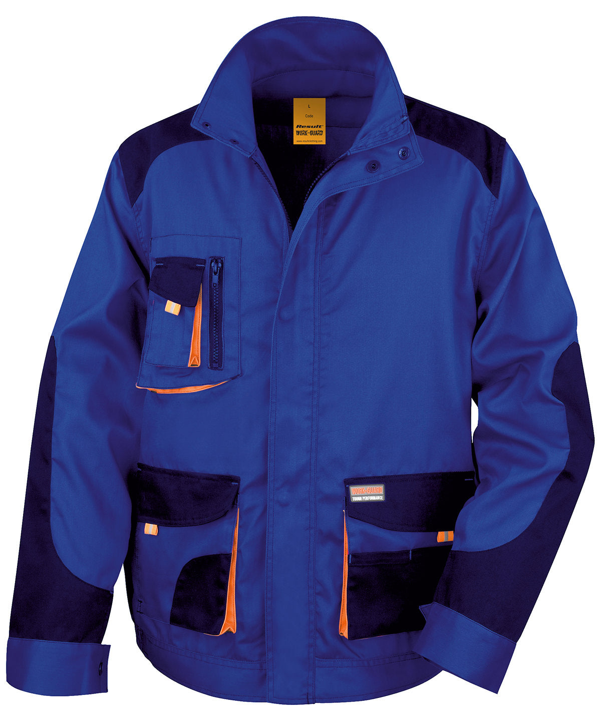 Royal/Navy/Orange - Work-Guard lite jacket - GarmentEmbroidery