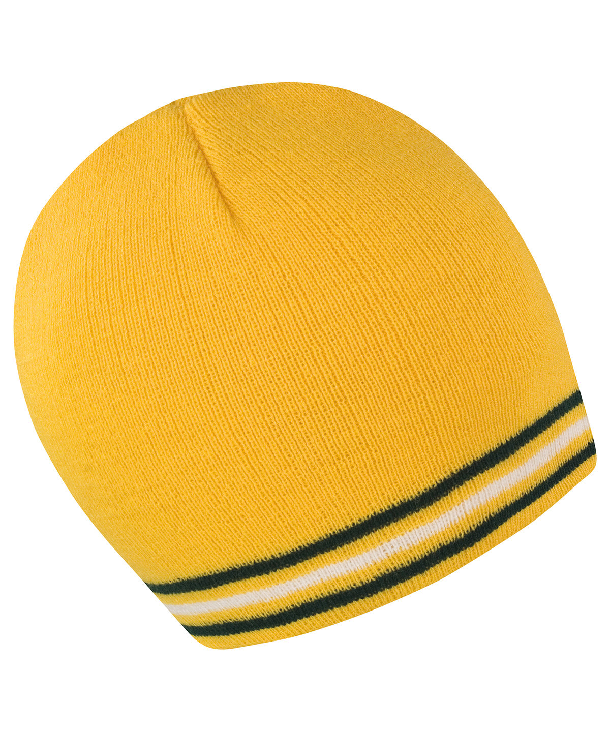 Gold/Green/White - National beanie - GarmentEmbroidery