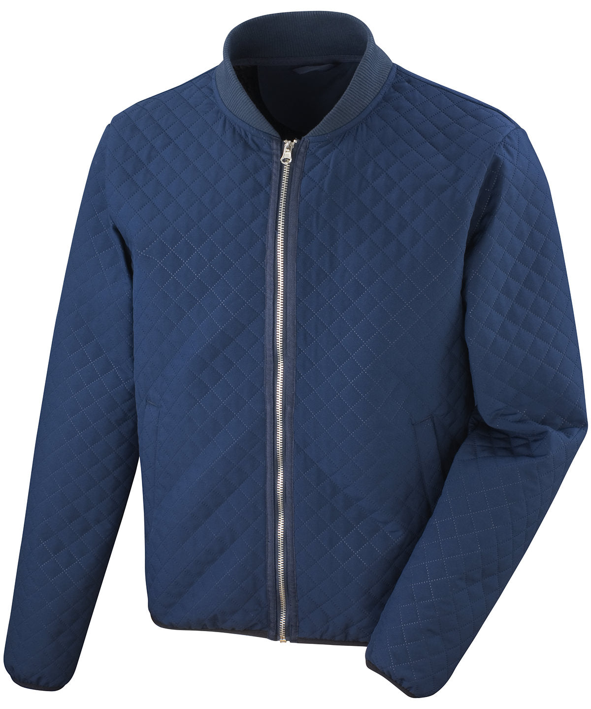Navy - Women's phantom MA1 softshell bomber - GarmentEmbroidery