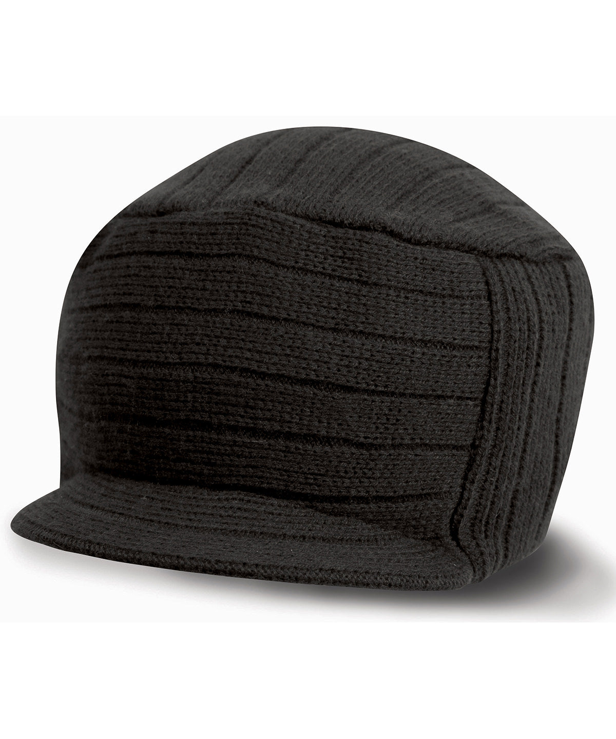 Black - Esco urban knitted hat - GarmentEmbroidery