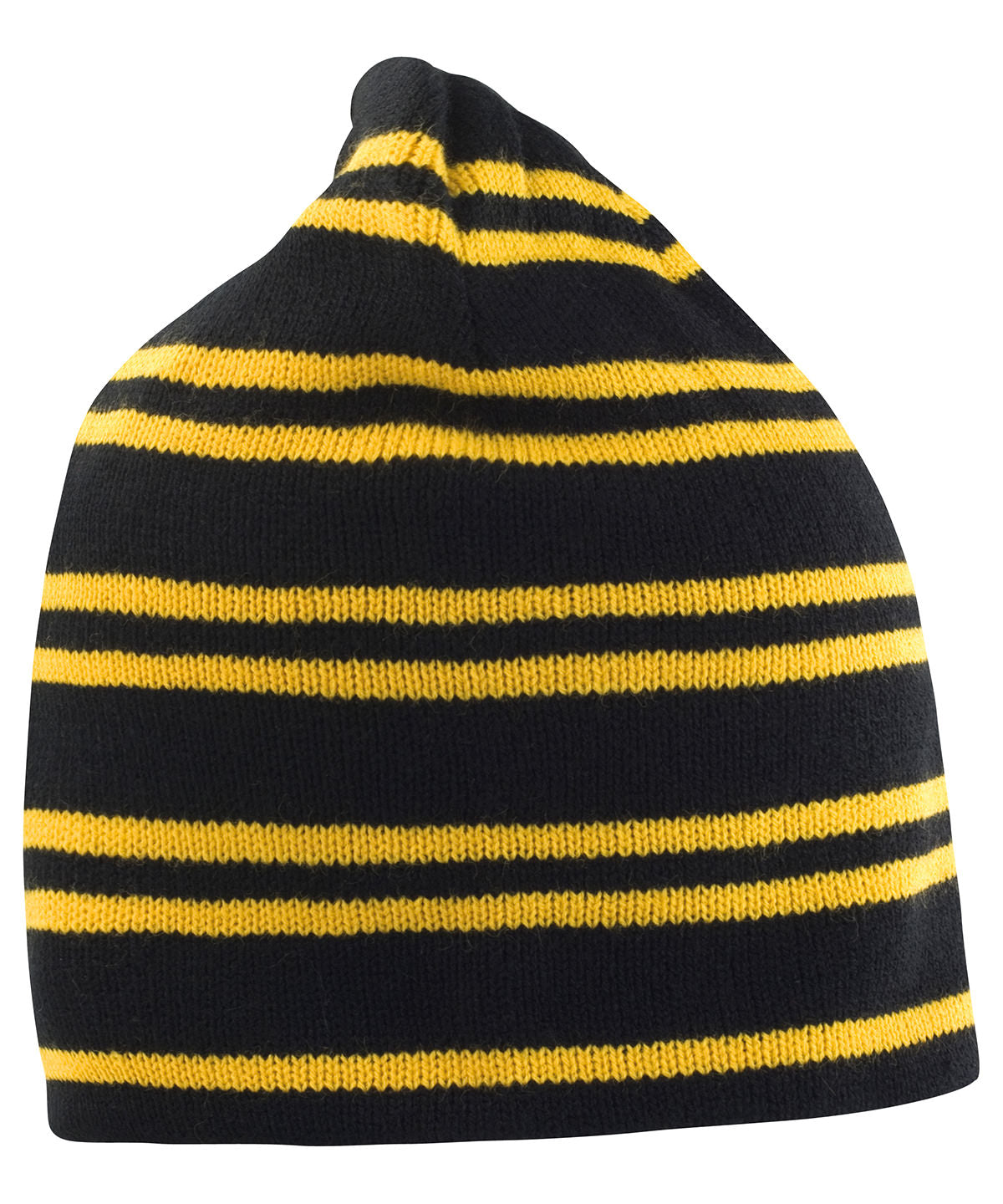 Black/Gold/Black - Team reversible beanie - GarmentEmbroidery