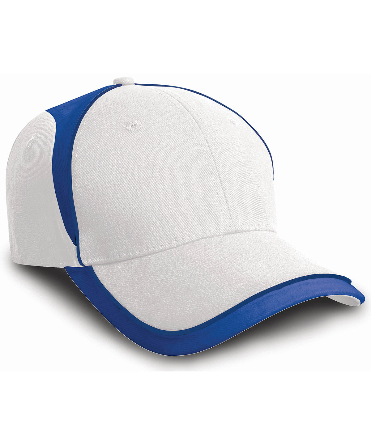 White/Royal - National cap - GarmentEmbroidery