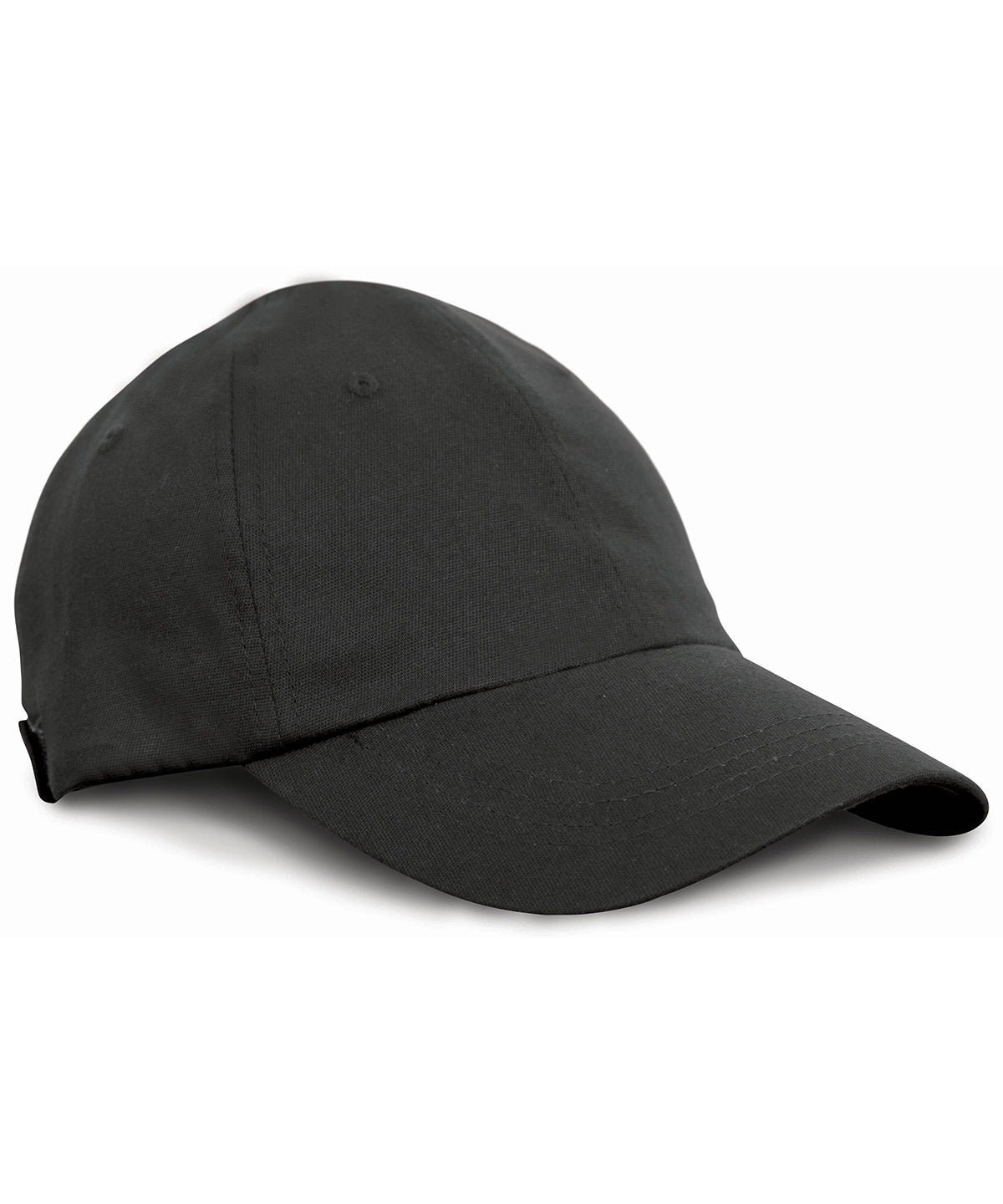 Black - Arc stretch fit cap - GarmentEmbroidery