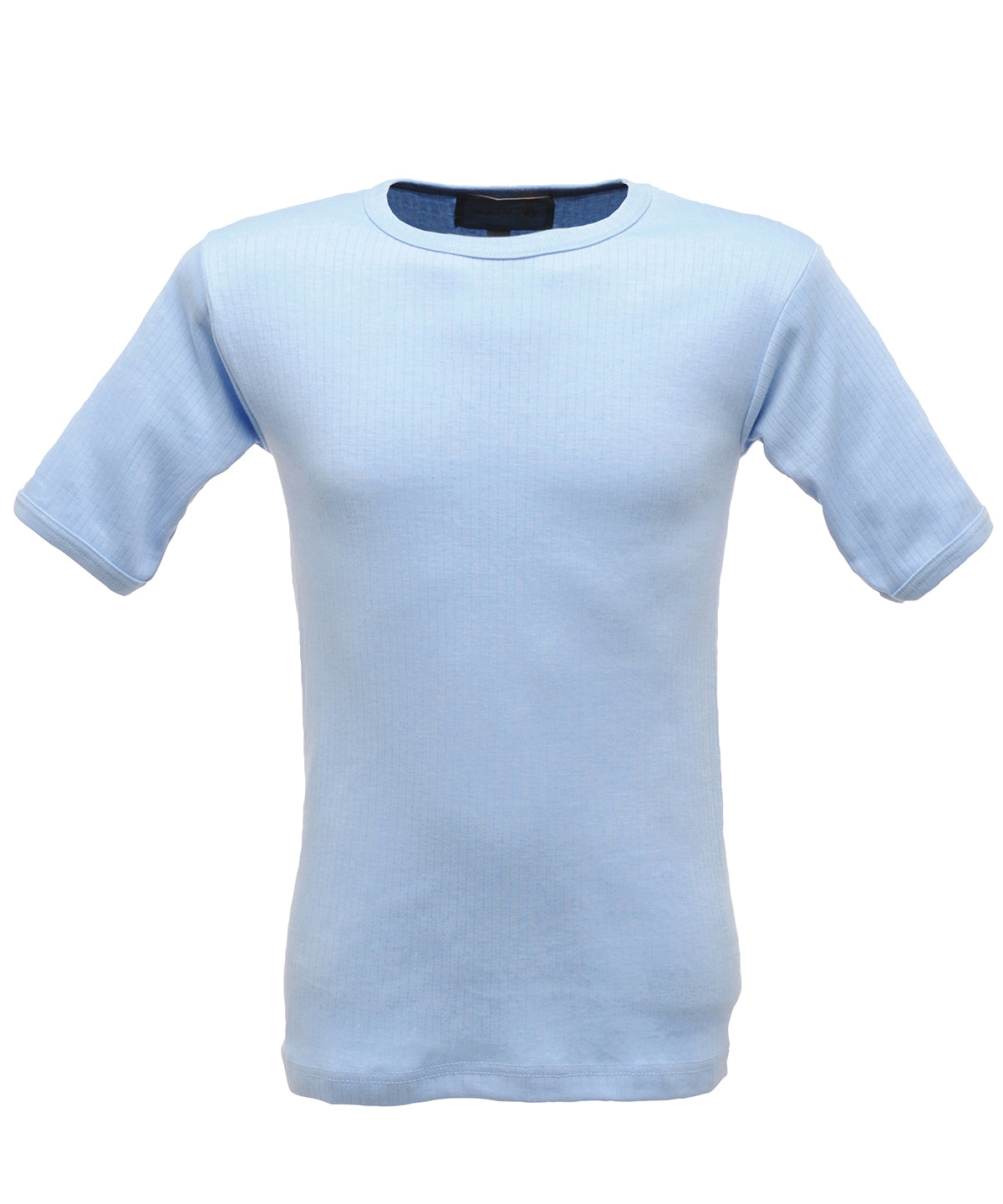 Blue - Thermal short sleeve vest - GarmentEmbroidery