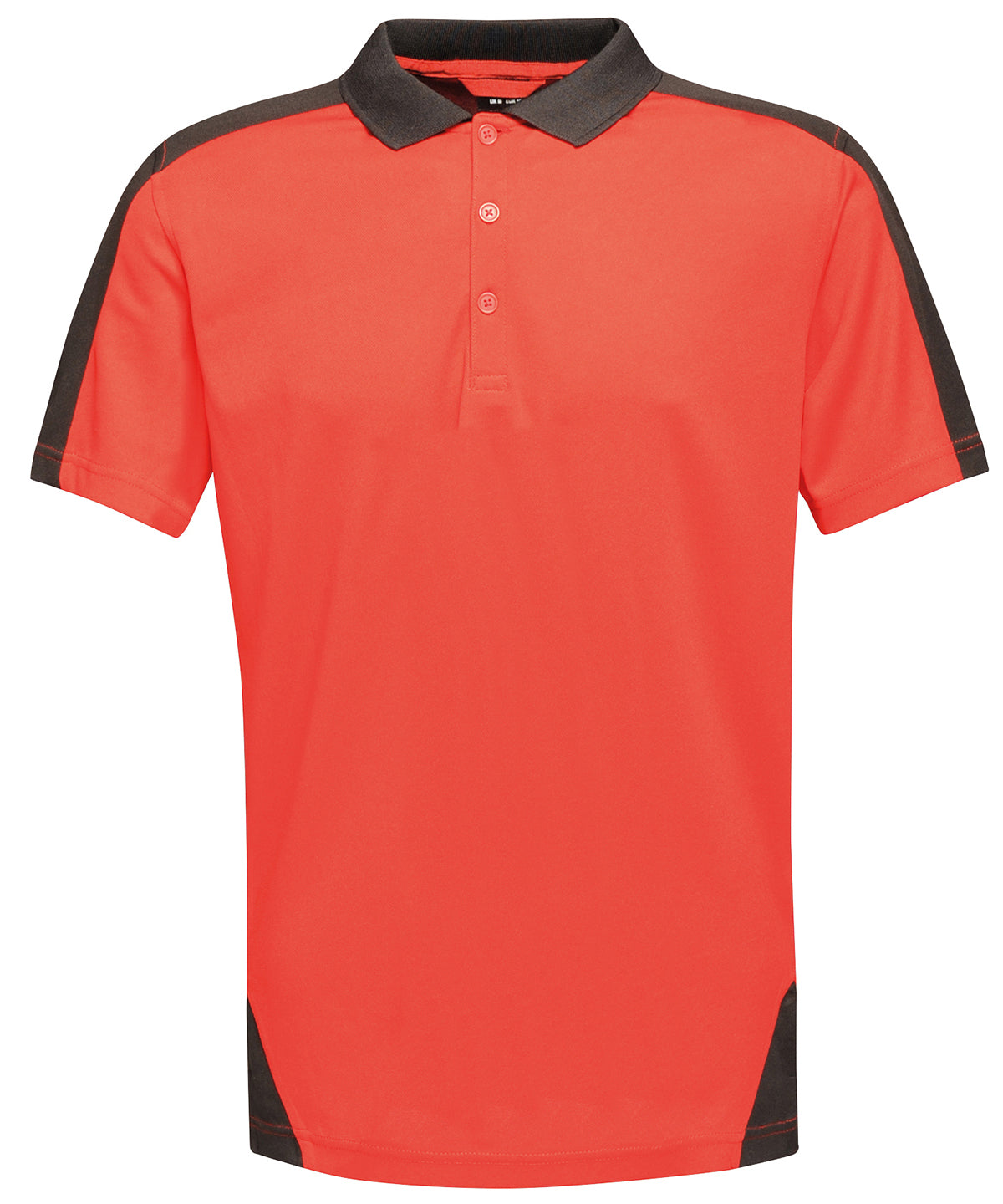 Classic Red/Black - Contrast wicking polo - GarmentEmbroidery