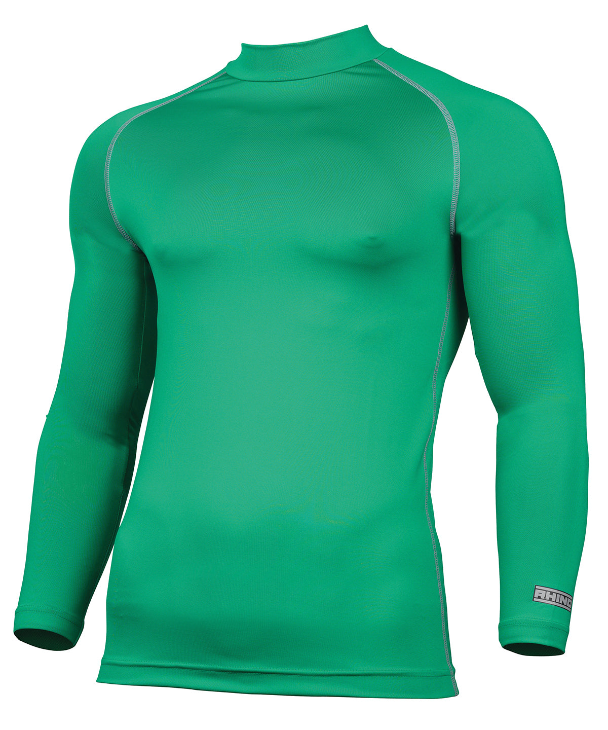 Green - Rhino baselayer long sleeve - GarmentEmbroidery