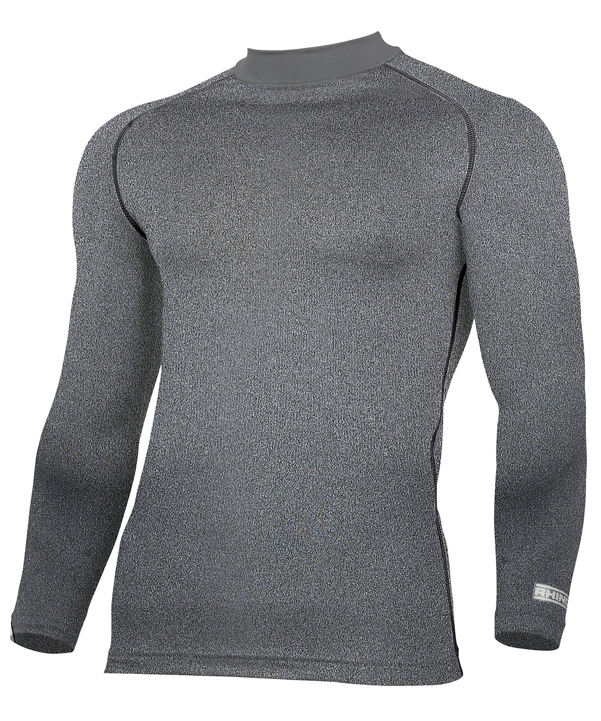 Heather Grey - Rhino baselayer long sleeve - GarmentEmbroidery