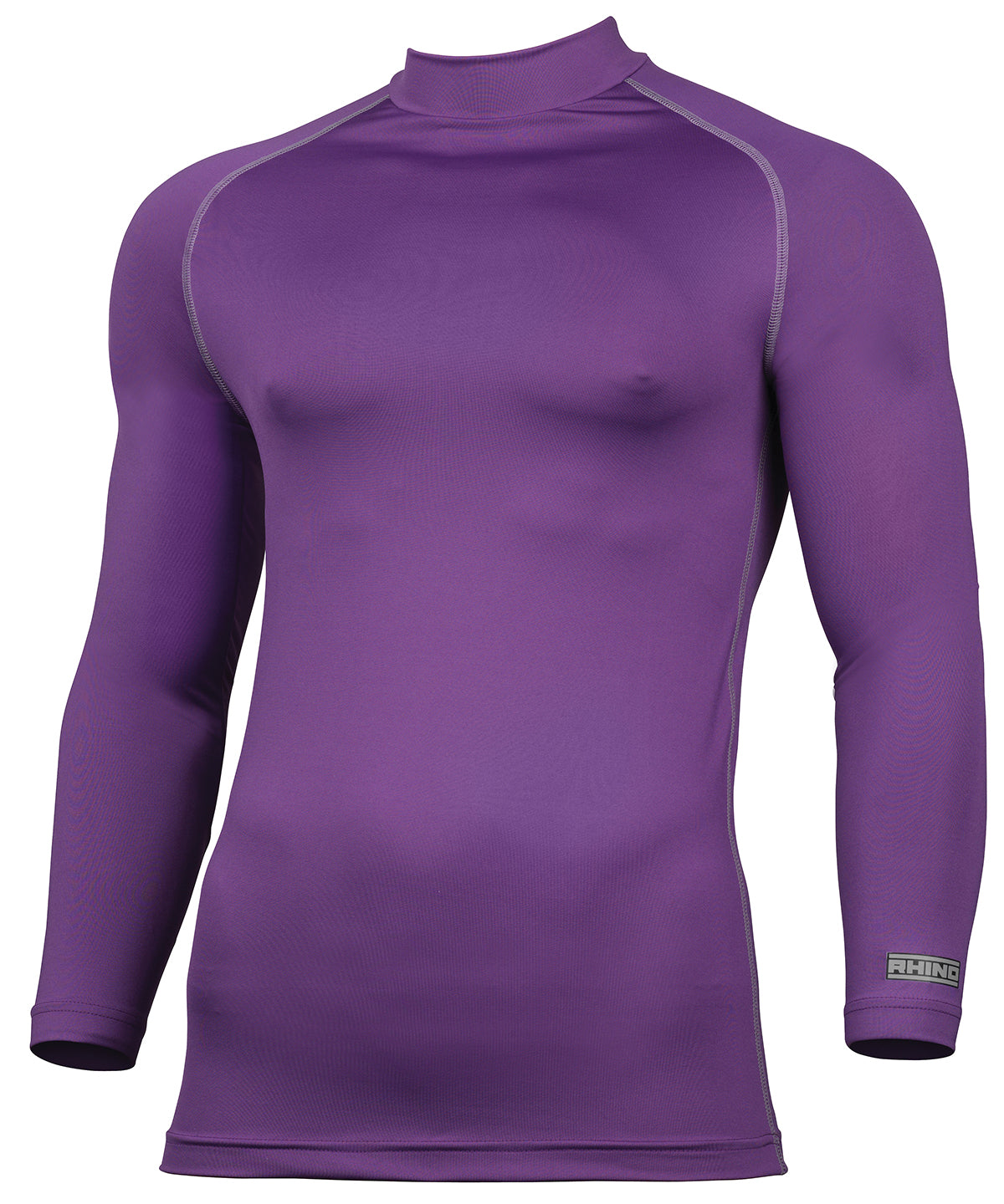 Purple - Rhino baselayer long sleeve - GarmentEmbroidery