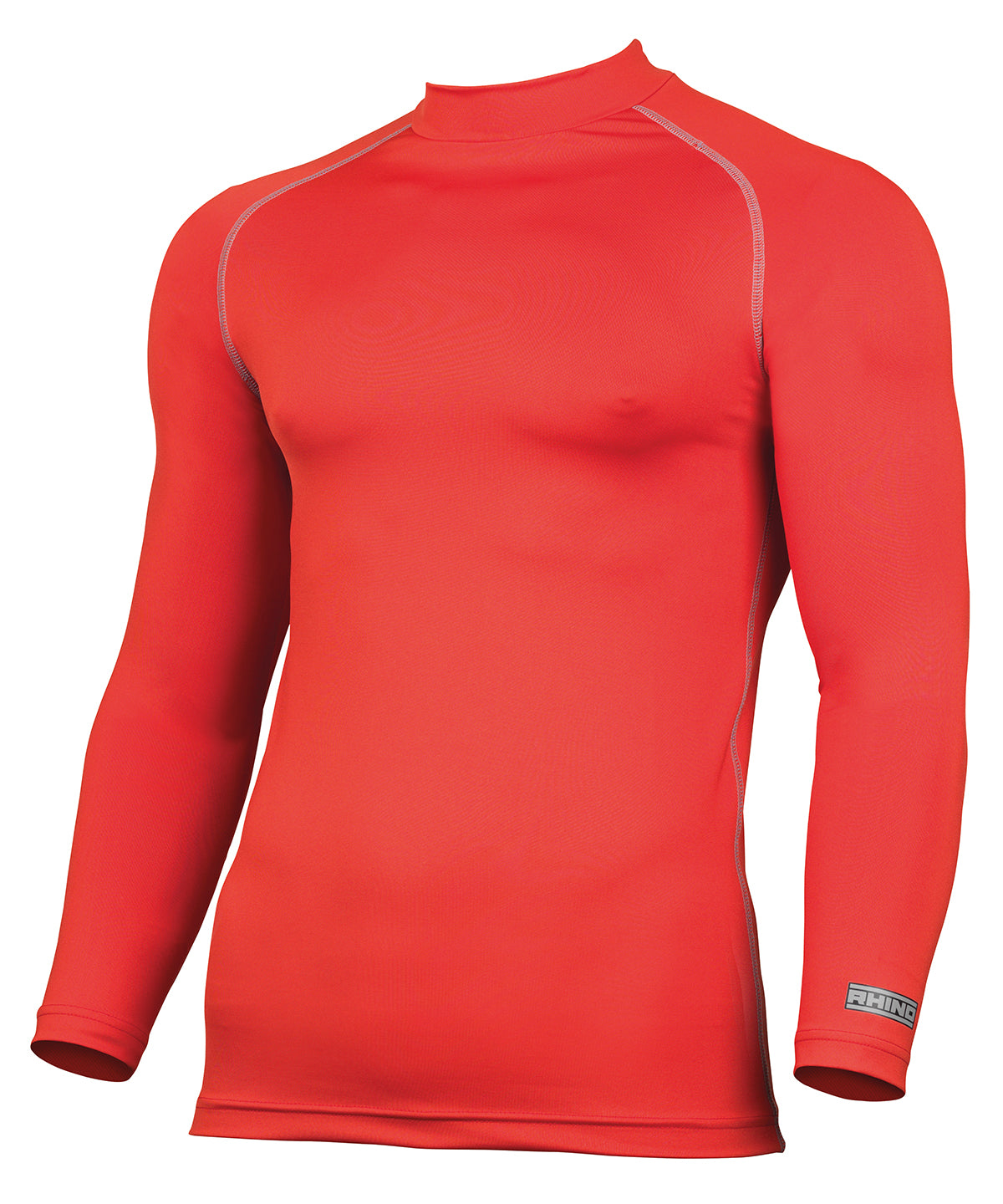 Red - Rhino baselayer long sleeve - GarmentEmbroidery