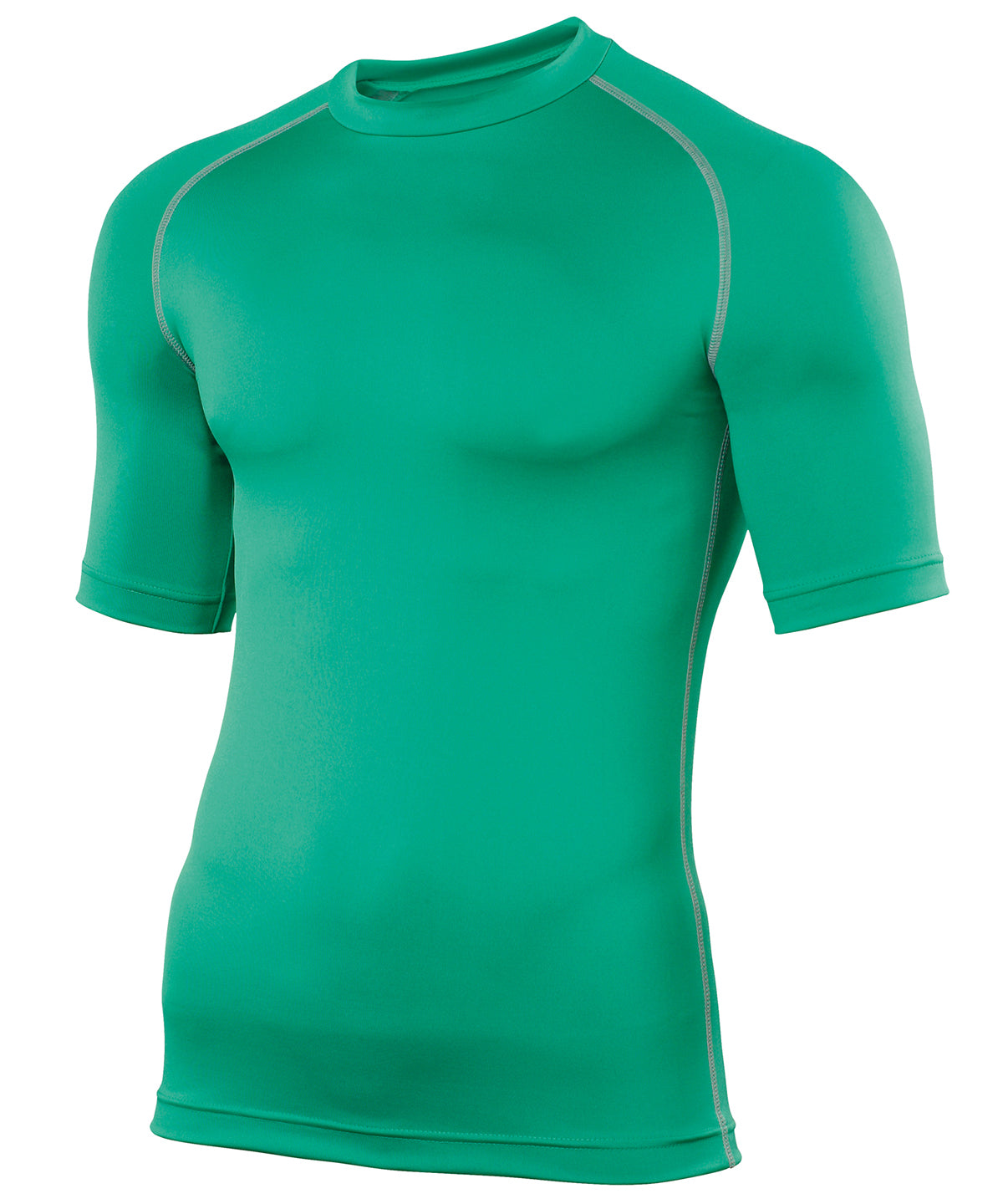 Green - Rhino baselayer short sleeve - GarmentEmbroidery