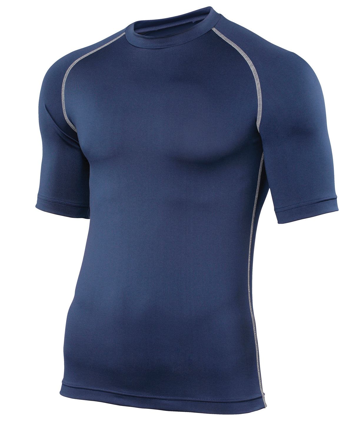 Navy - Rhino baselayer short sleeve - GarmentEmbroidery