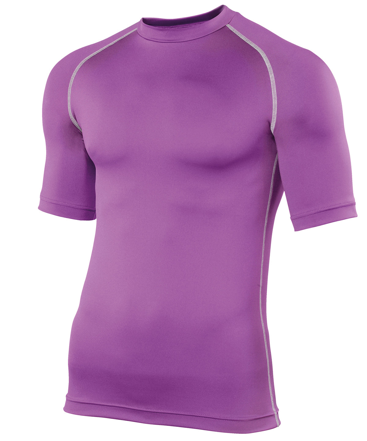 Purple - Rhino baselayer short sleeve - GarmentEmbroidery
