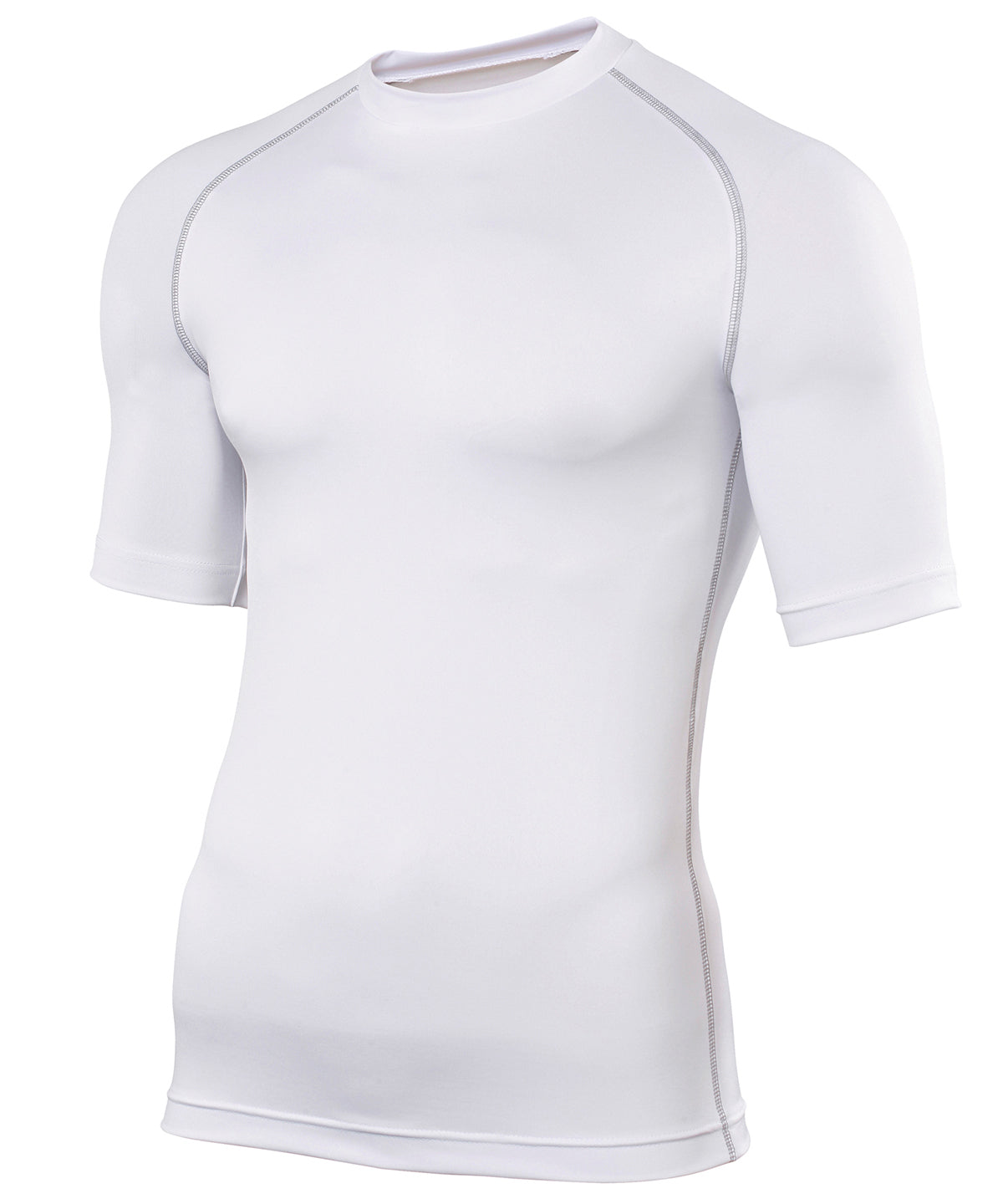 White - Rhino baselayer short sleeve - GarmentEmbroidery