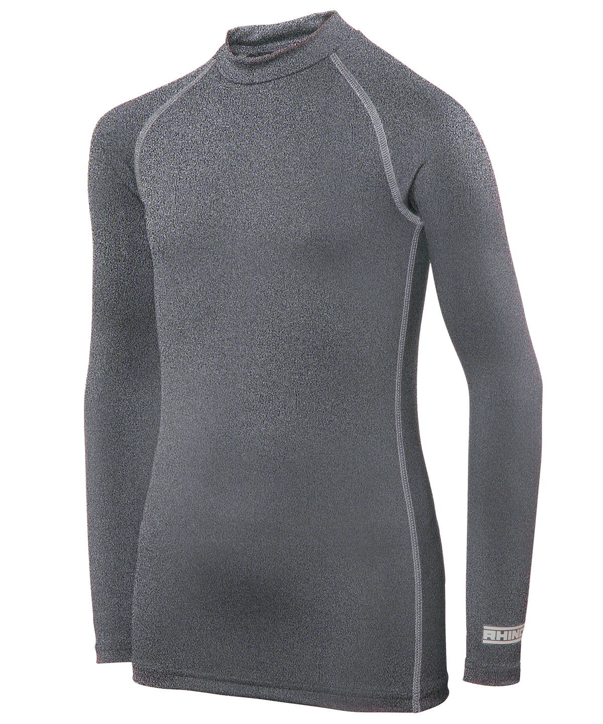 Heather Grey - Rhino baselayer long sleeve - juniors - GarmentEmbroidery