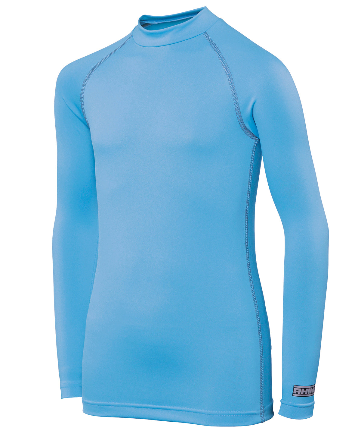 Light Blue - Rhino baselayer long sleeve - juniors - GarmentEmbroidery