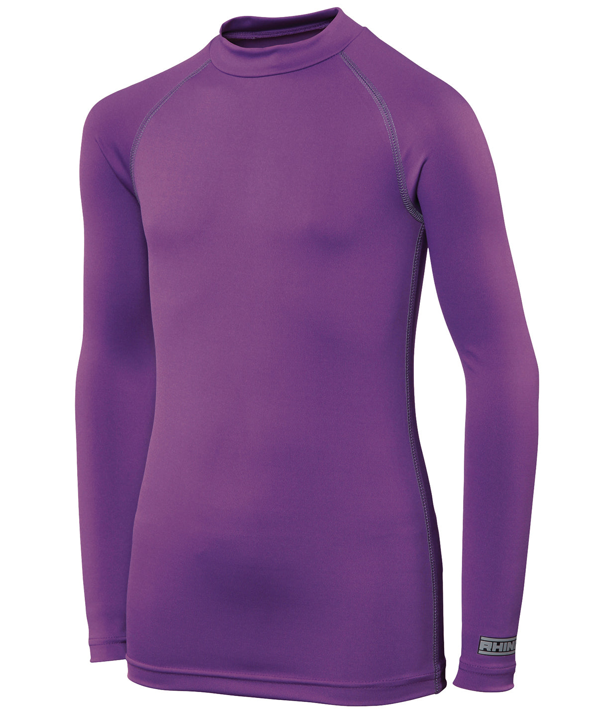 Purple - Rhino baselayer long sleeve - juniors - GarmentEmbroidery