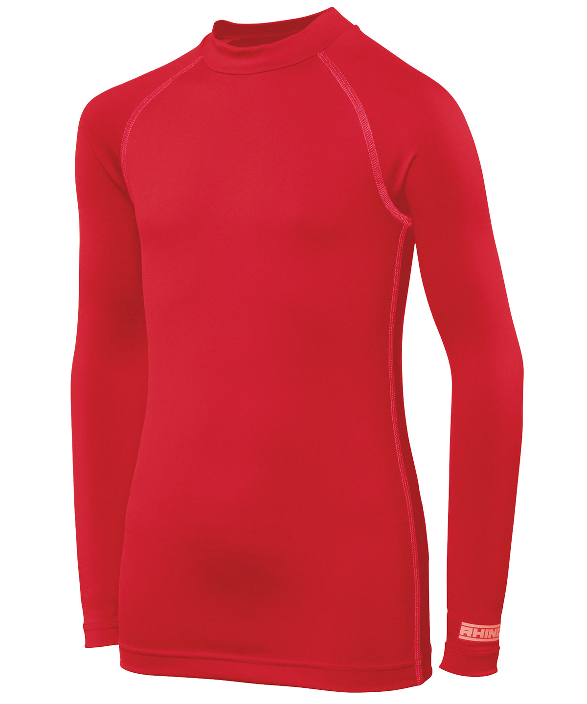 Red - Rhino baselayer long sleeve - juniors - GarmentEmbroidery