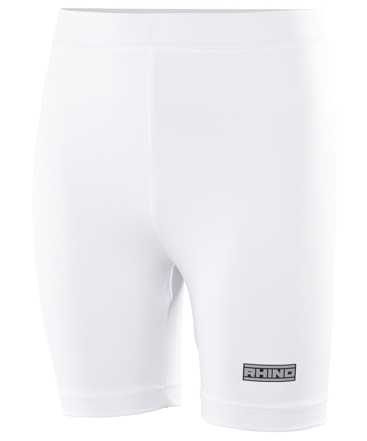 White - Rhino baselayer shorts - juniors - GarmentEmbroidery