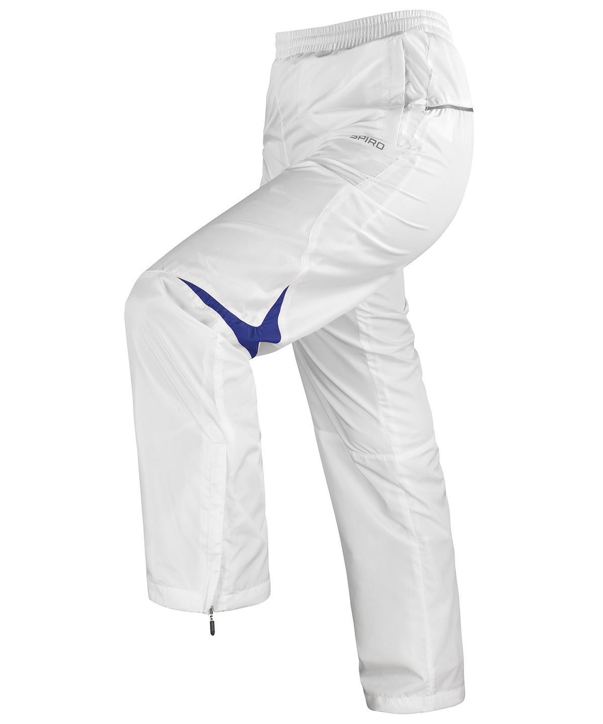 White/Navy - Spiro micro-lite team pants - GarmentEmbroidery
