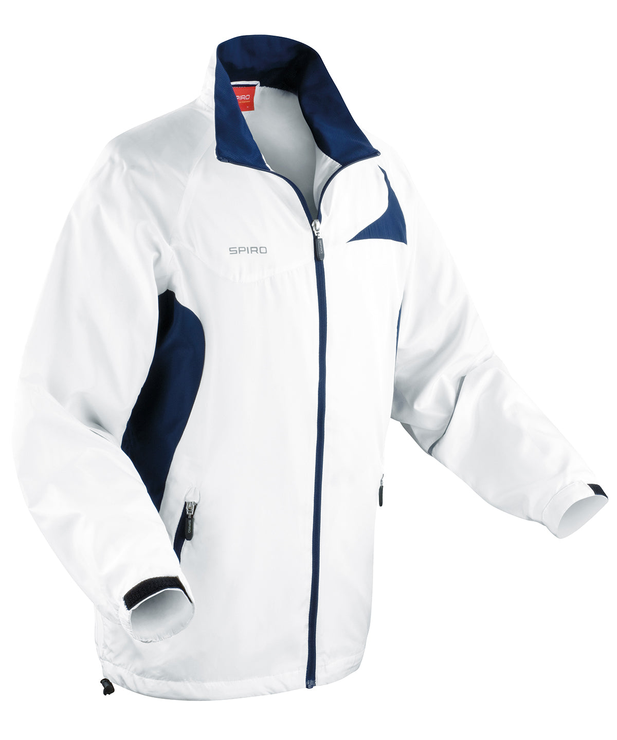 White/Navy - Spiro micro-lite team jacket - GarmentEmbroidery