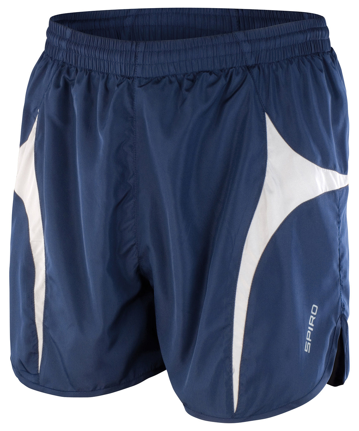Navy/White - Spiro micro-lite running shorts - GarmentEmbroidery