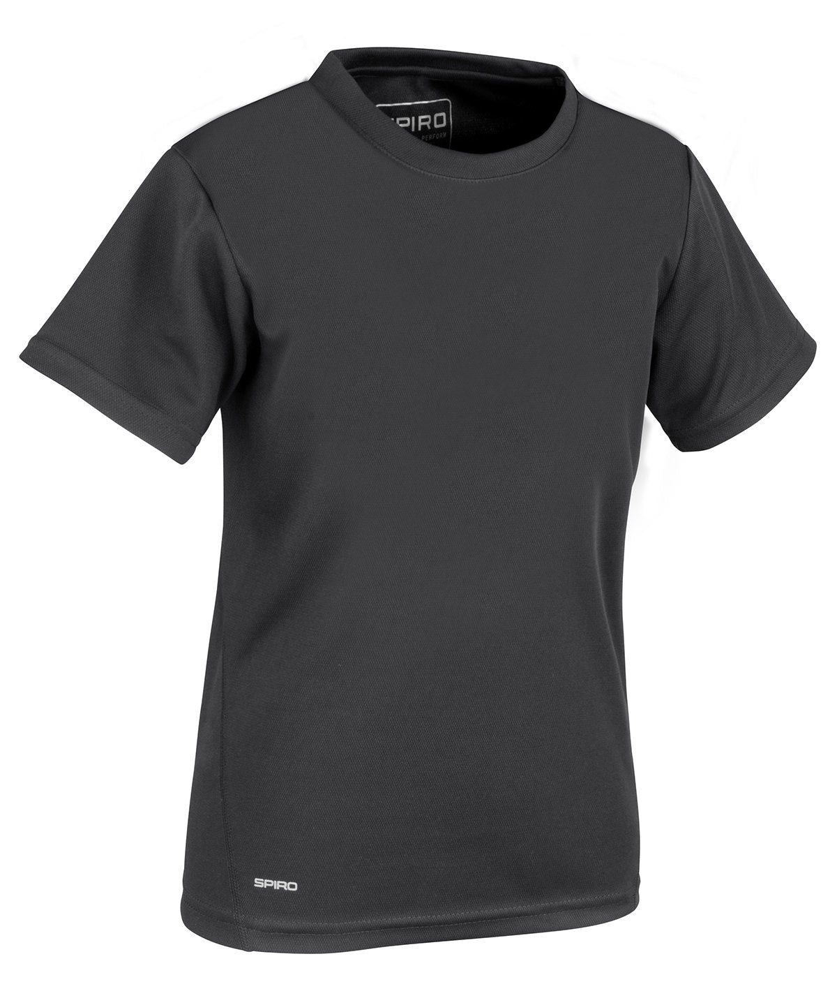 Black - Spiro quick-dry short sleeve junior t-shirt - GarmentEmbroidery