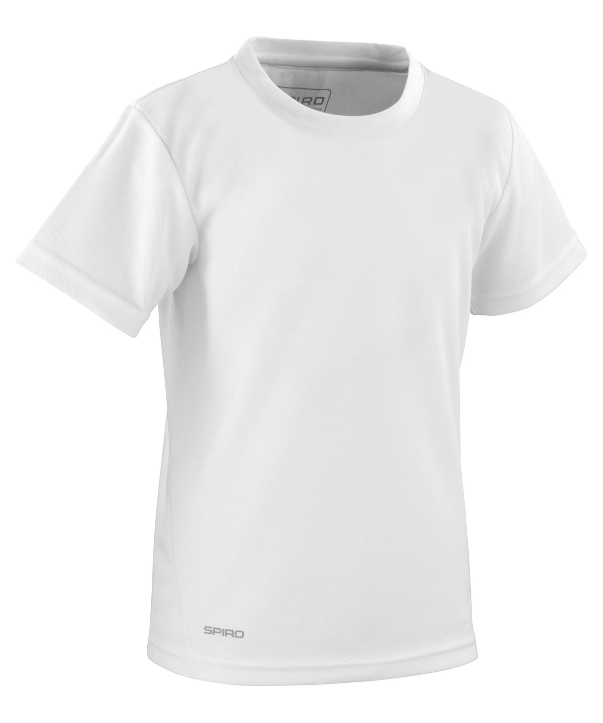 White - Spiro quick-dry short sleeve junior t-shirt - GarmentEmbroidery