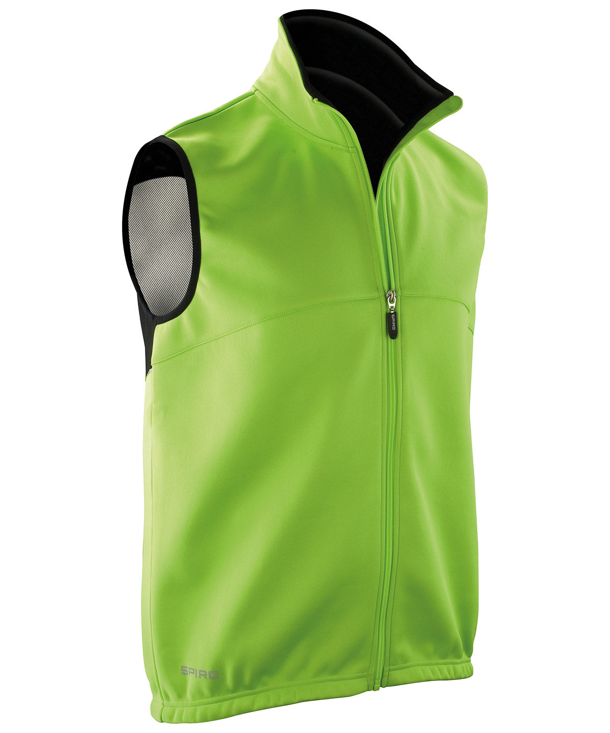 Neon Green/Black - Spiro airflow gilet - GarmentEmbroidery