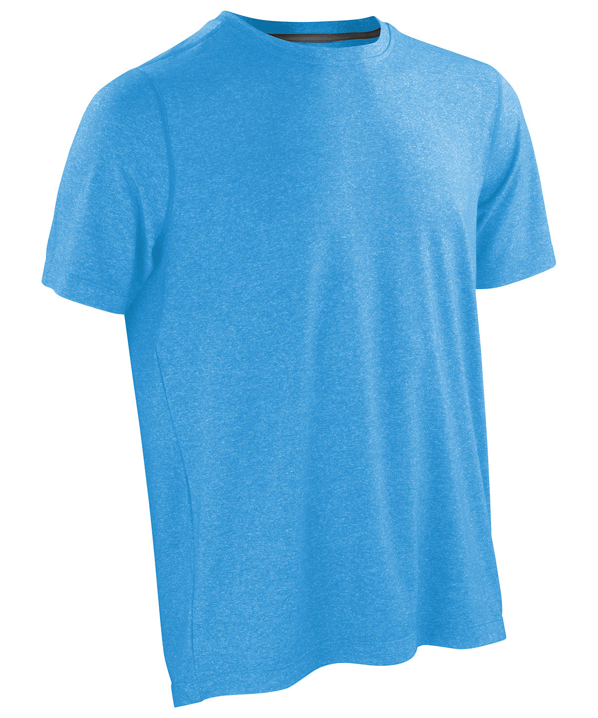 Ocean Blue/Phantom Grey - Fitness shiny marl t-shirt - GarmentEmbroidery