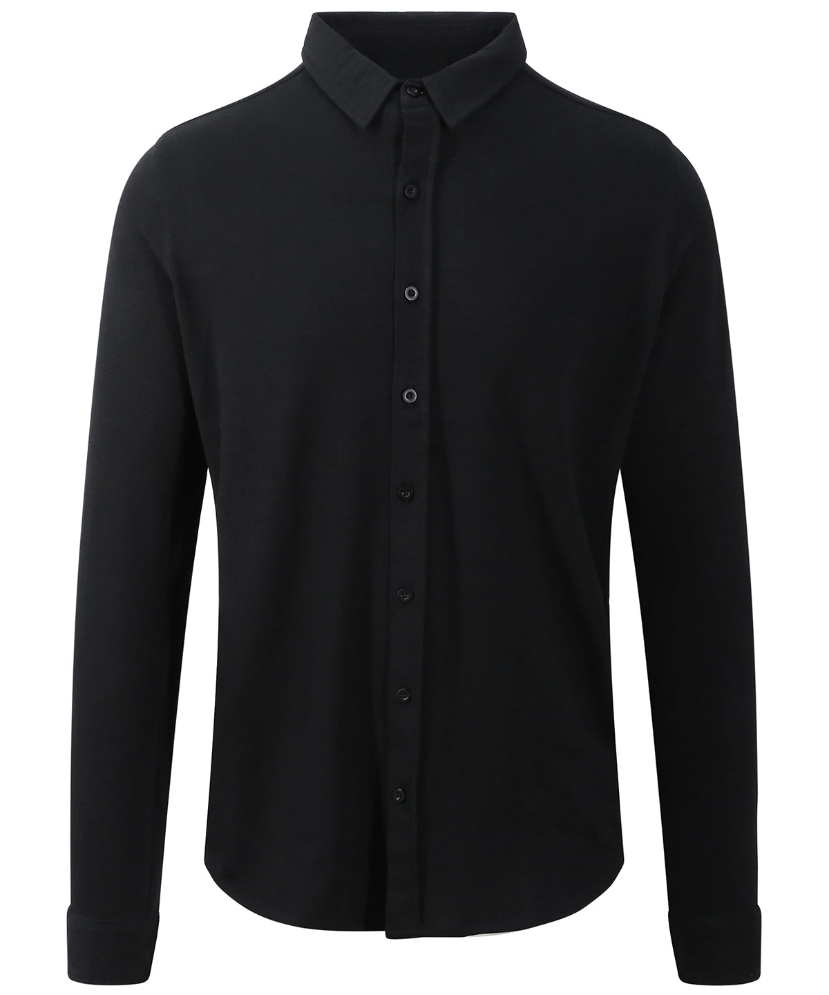 Black - Oscar knitted shirt - GarmentEmbroidery