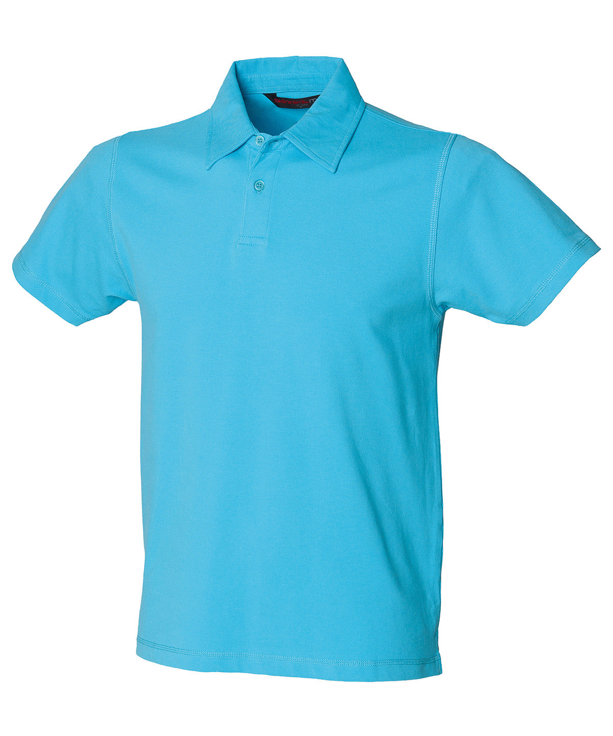 Surf Blue - Short sleeve stretch polo - GarmentEmbroidery