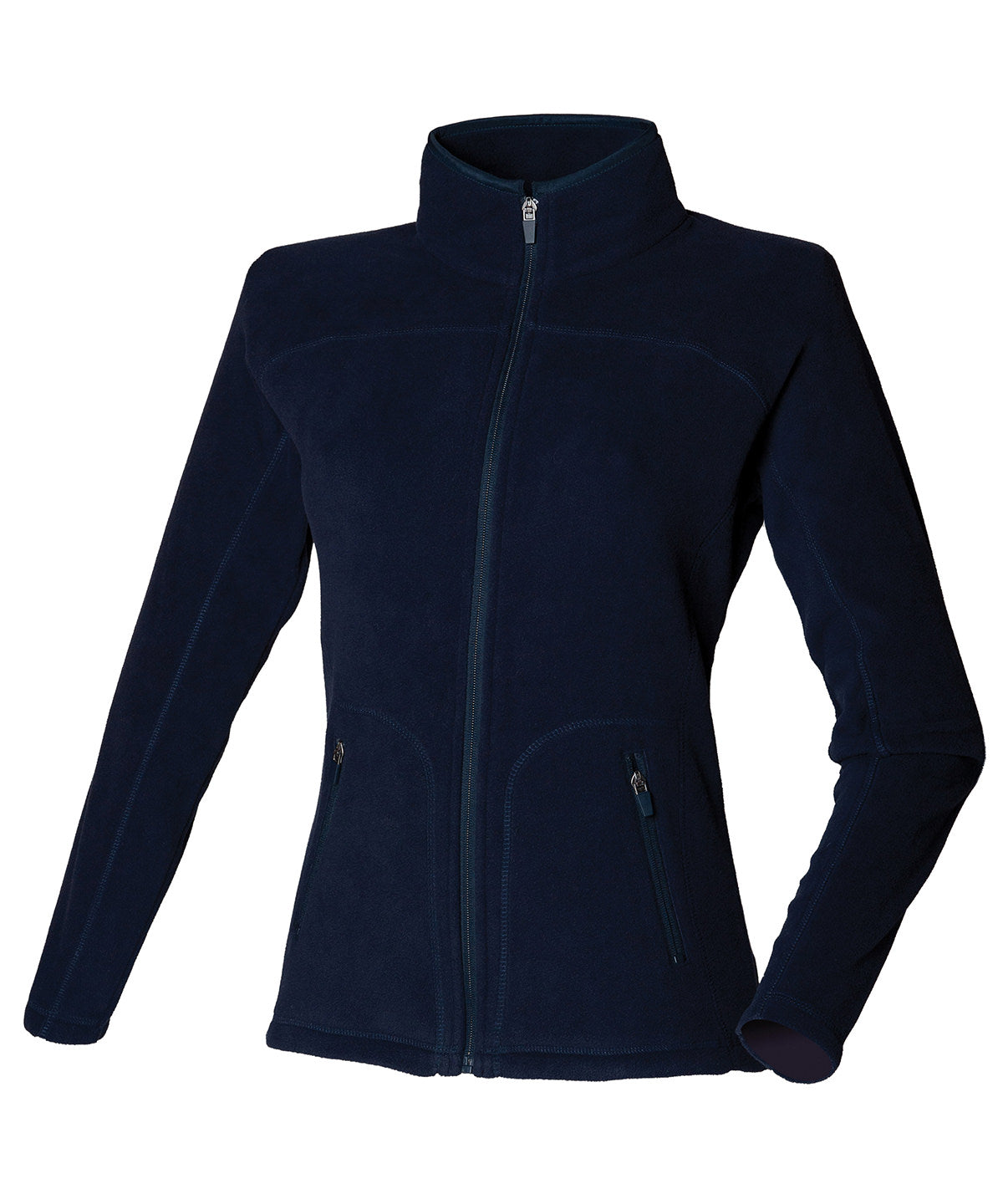 Navy - Microfleece jacket - GarmentEmbroidery