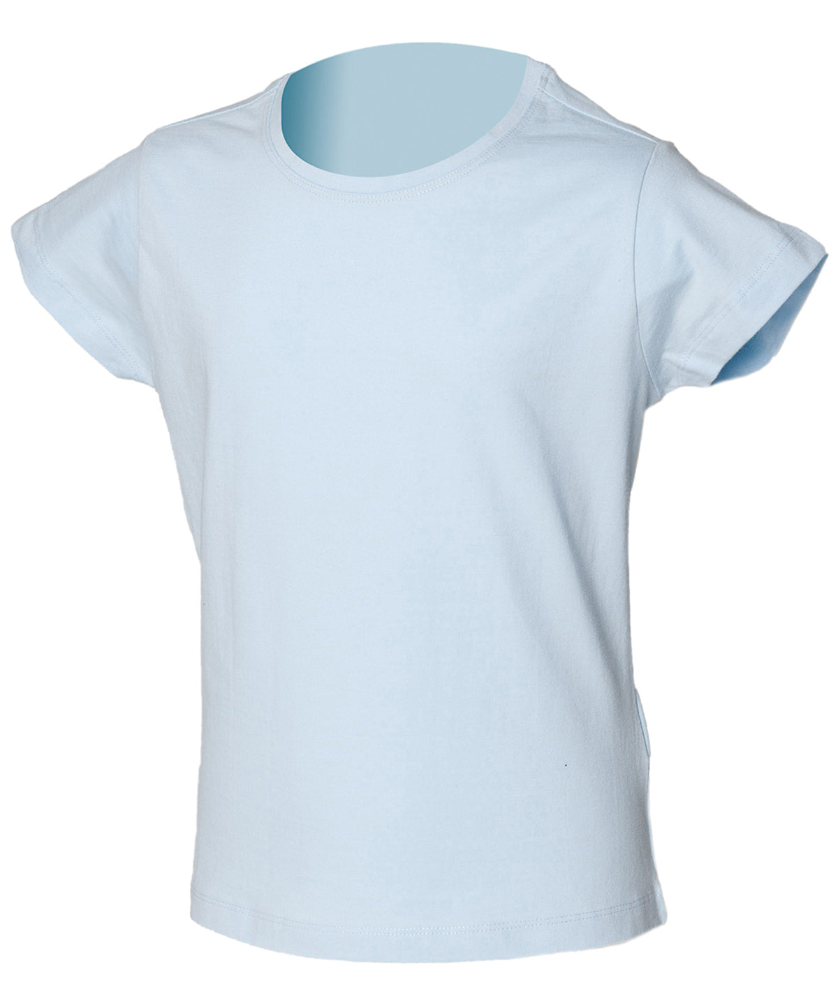 Light Blue - Kids stretch T - GarmentEmbroidery