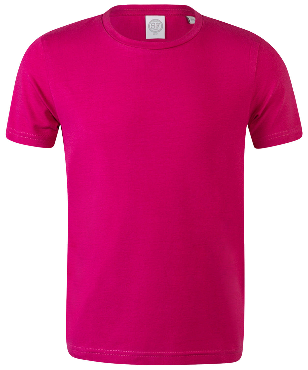 Fuchsia - Kids feel-good stretch T - GarmentEmbroidery