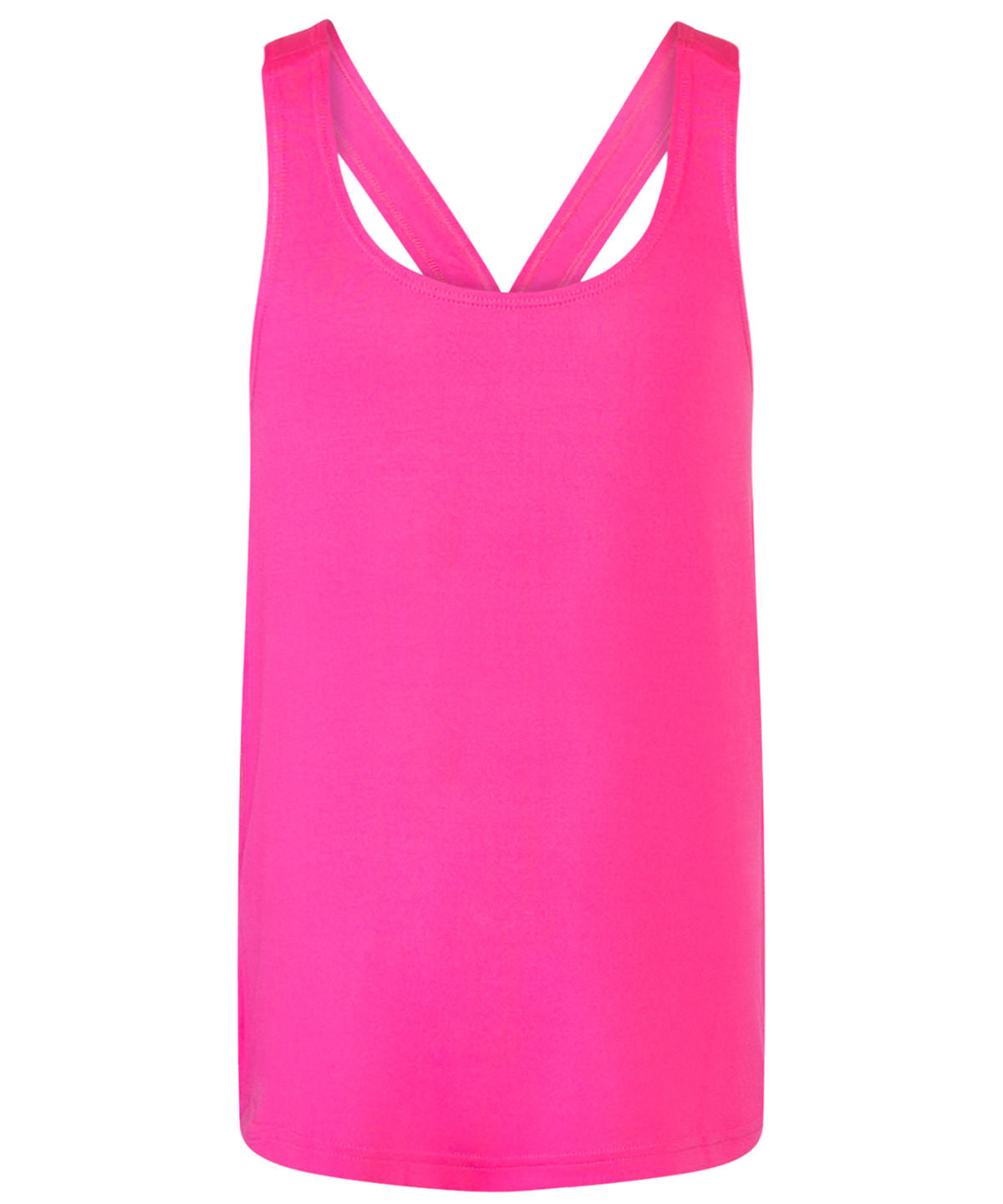 Neon Pink - Kids fashion workout vest - GarmentEmbroidery
