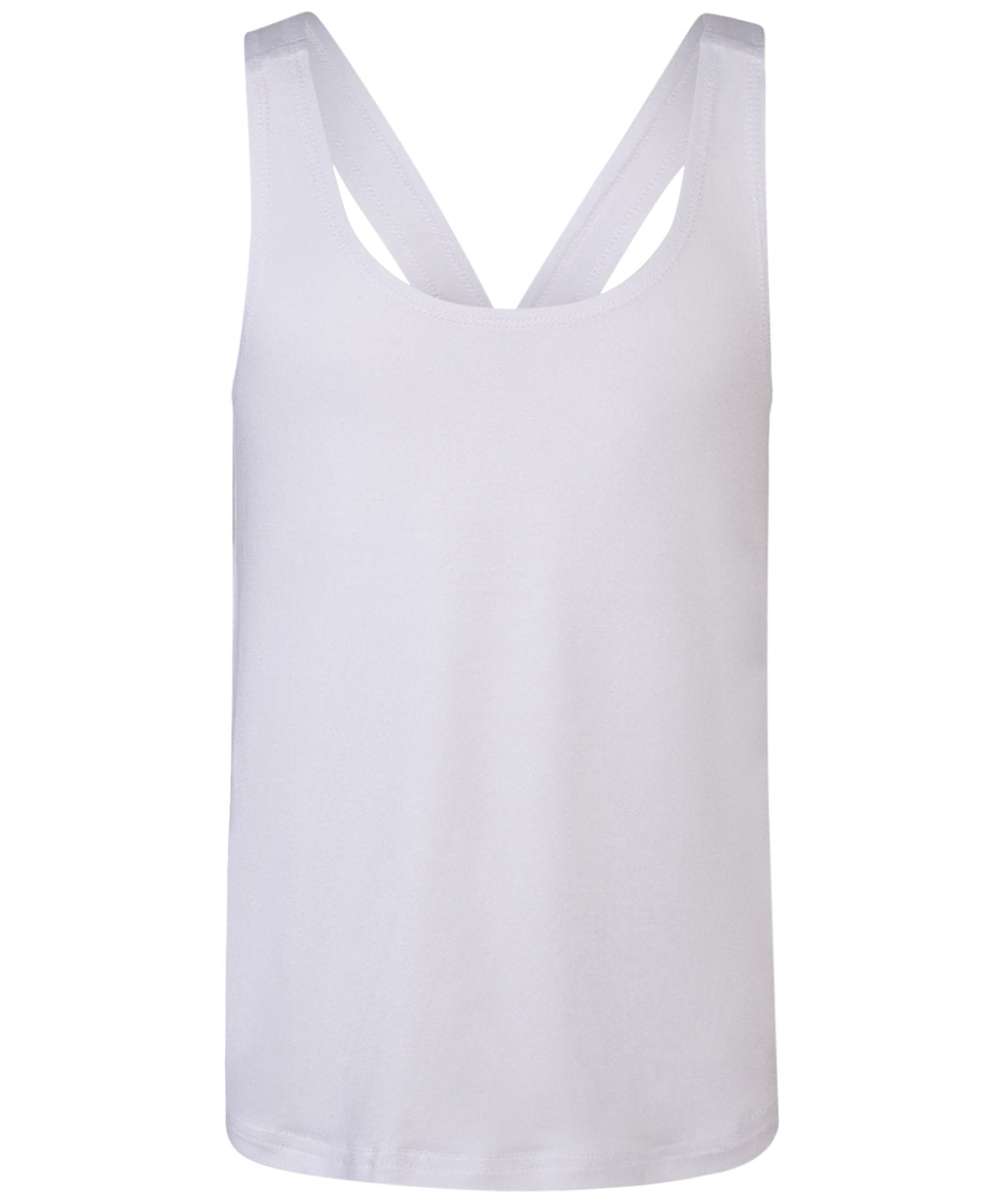 White - Kids fashion workout vest - GarmentEmbroidery