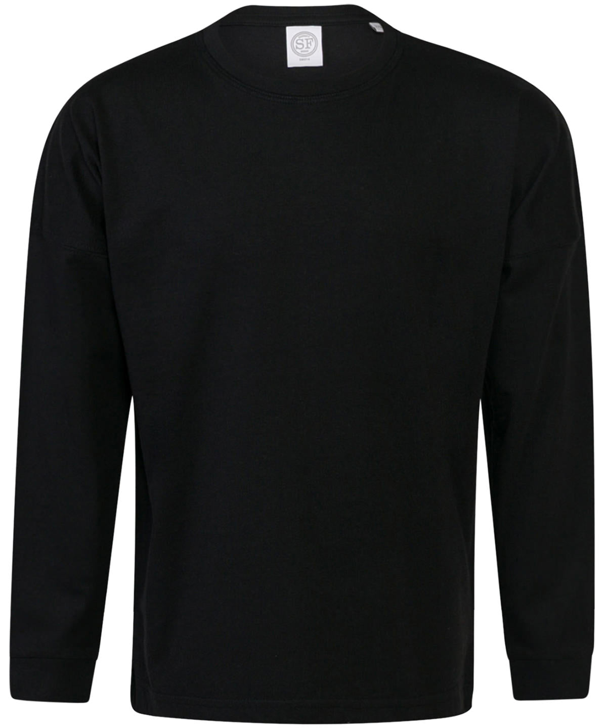 Black - Kids drop shoulder slogan top - GarmentEmbroidery