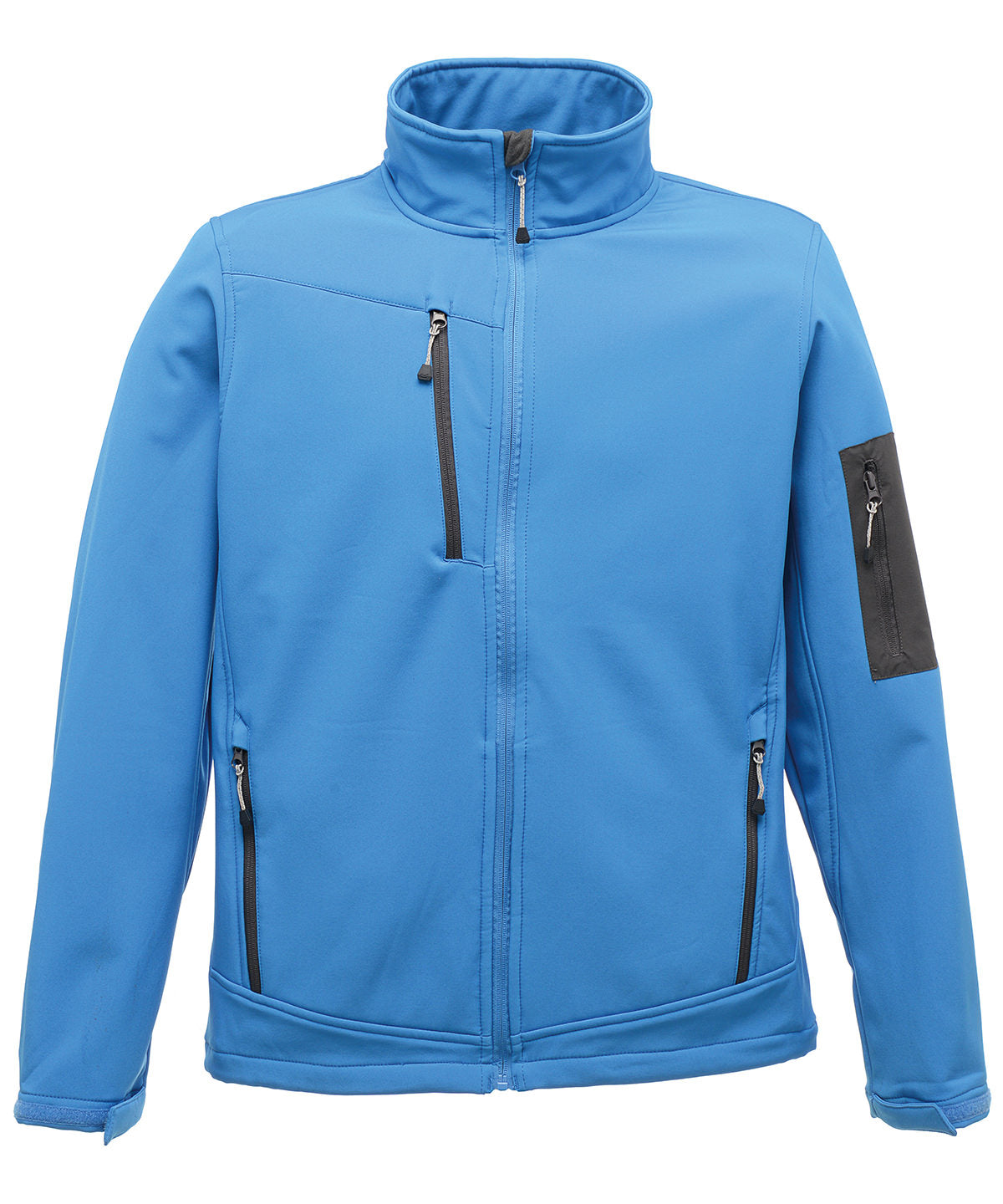 French Blue/Seal Grey - Arcola 3-layer softshell - GarmentEmbroidery