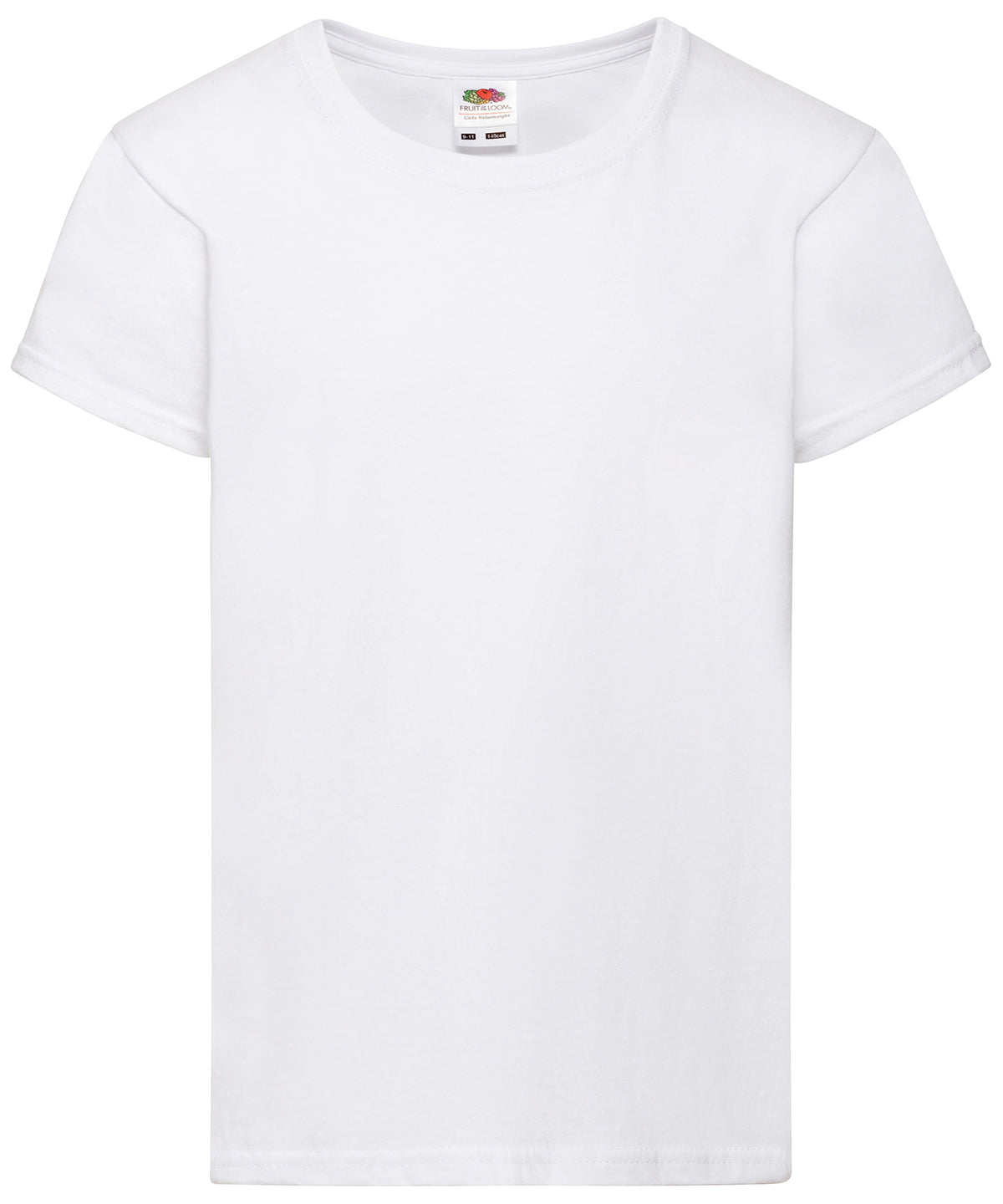 White - Girls valueweight T - GarmentEmbroidery