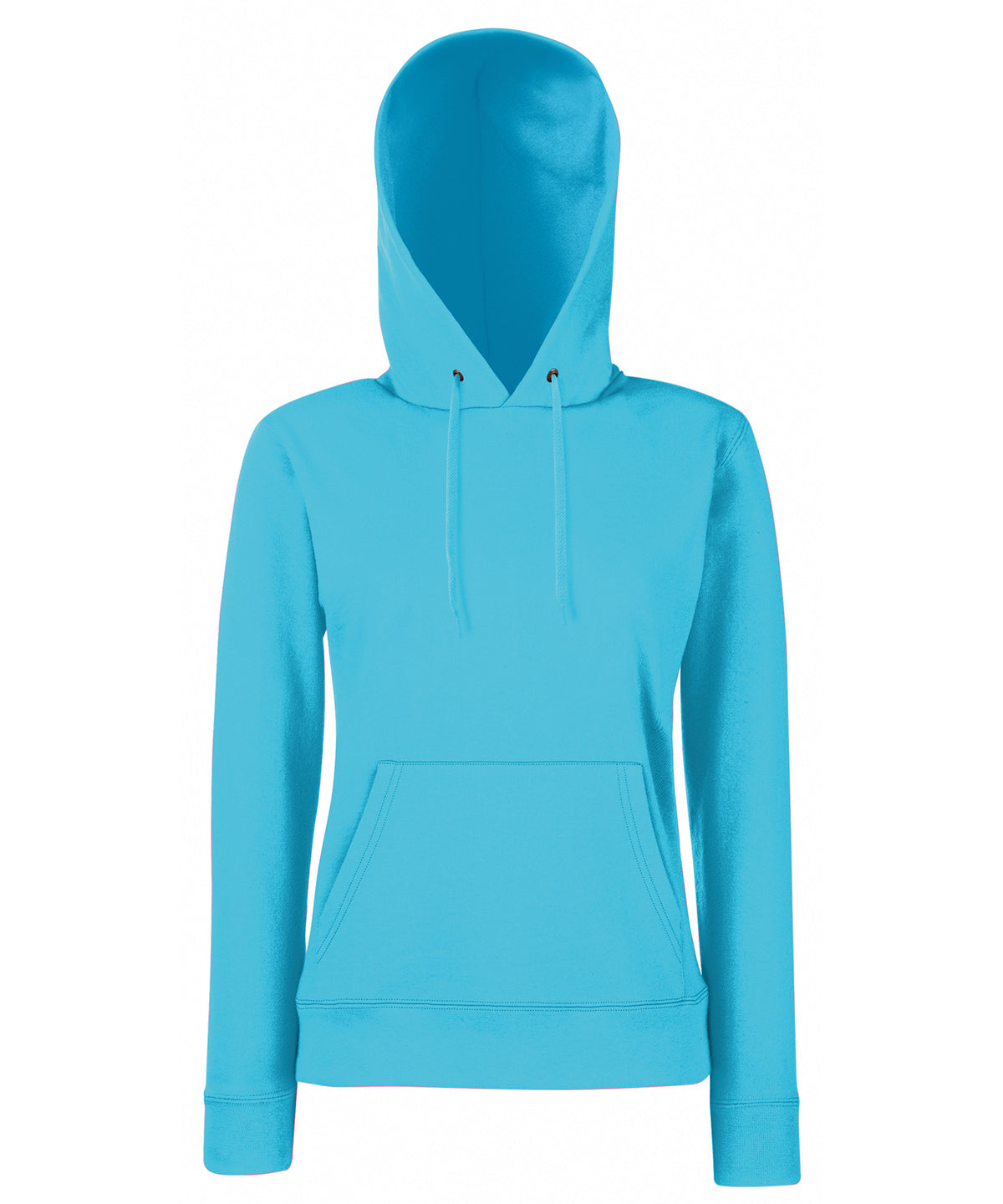 Azure Blue - Women's Classic 80/20 hooded sweatshirt - GarmentEmbroidery