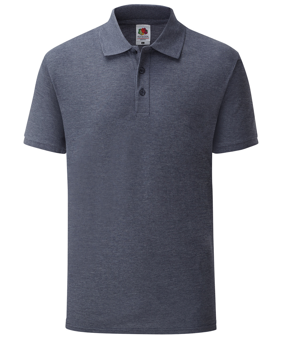 Heather Navy - 65/35 Polo - GarmentEmbroidery