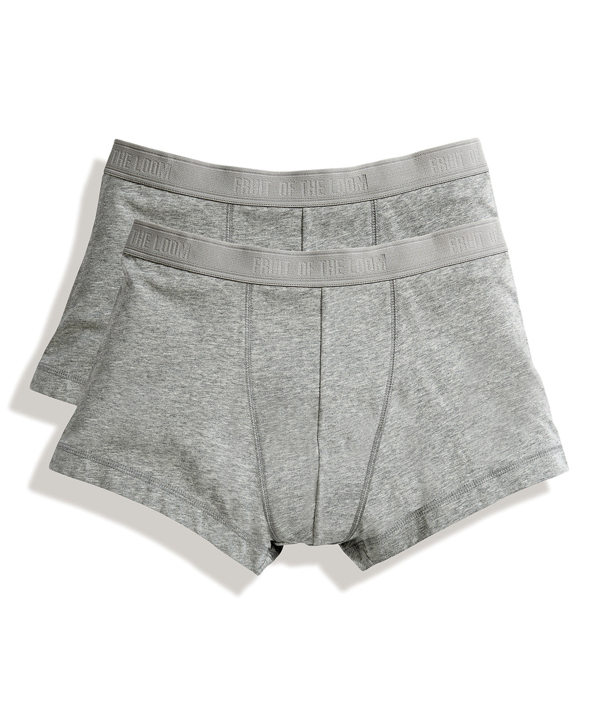 LightGreyMarl - Classic shorty 2-pack - GarmentEmbroidery