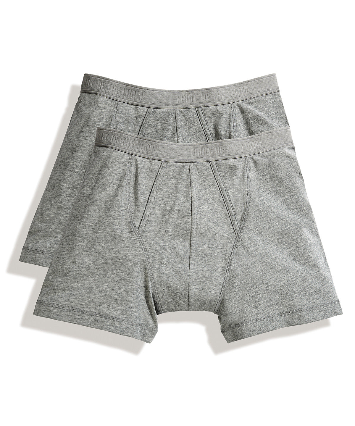 LightGreyMarl - Classic boxer 2-pack - GarmentEmbroidery