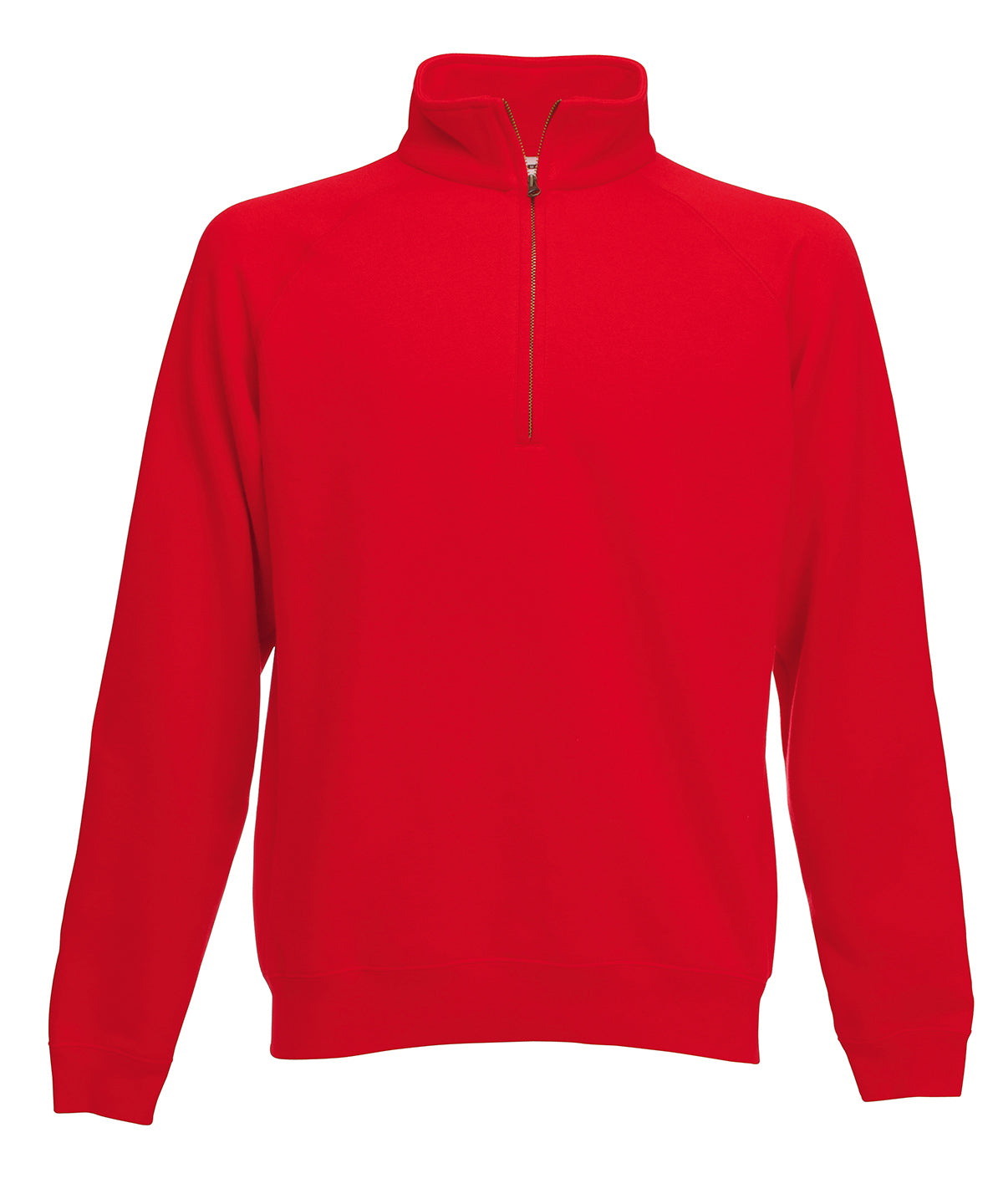Red - Premium 70/30 zip-neck sweatshirt - GarmentEmbroidery