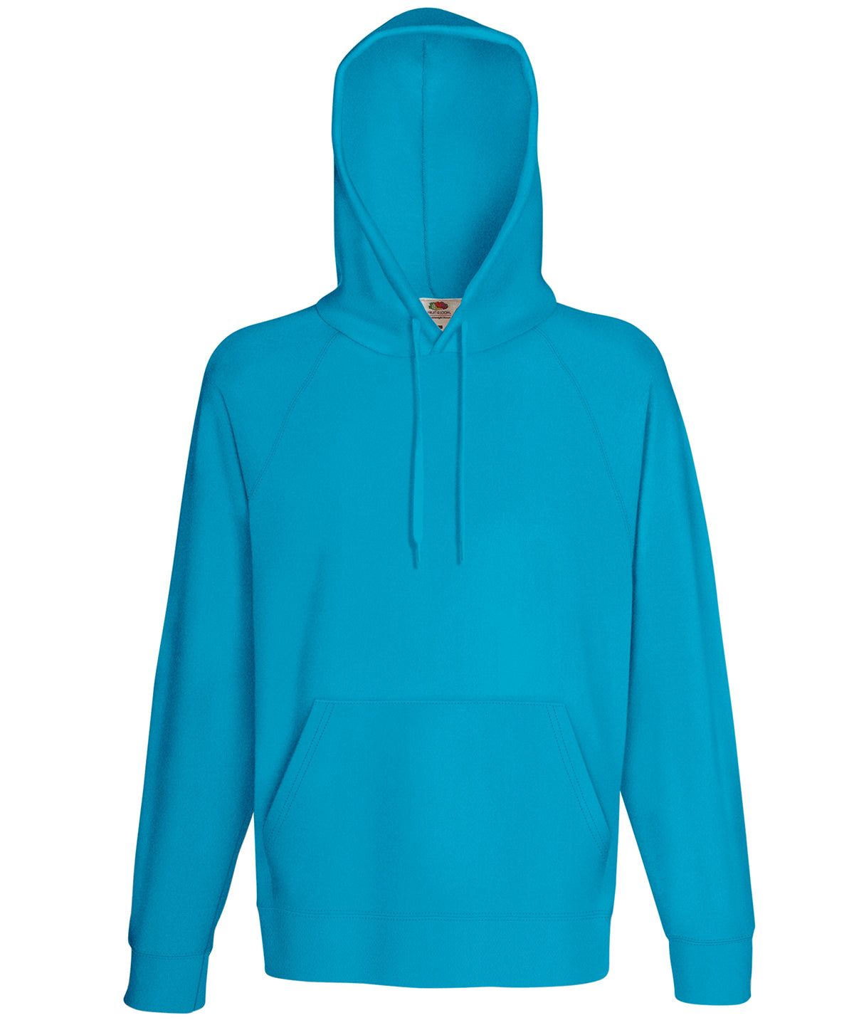 Azure Blue - Lightweight hooded sweatshirt - GarmentEmbroidery