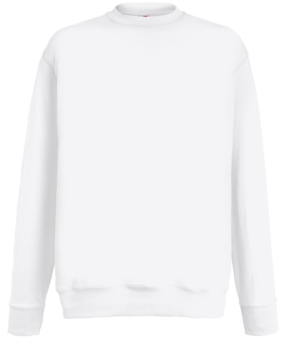 White - Lightweight set-in sweatshirt - GarmentEmbroidery